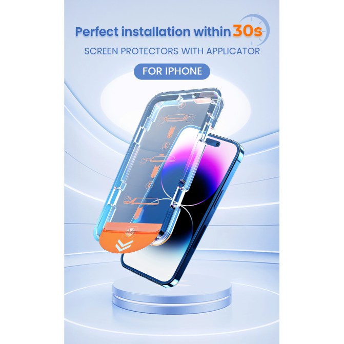 Dust and Bubble Free Screen Protector For iPhone