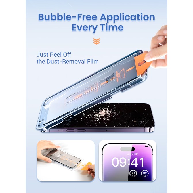 Dust and Bubble Free Screen Protector For iPhone